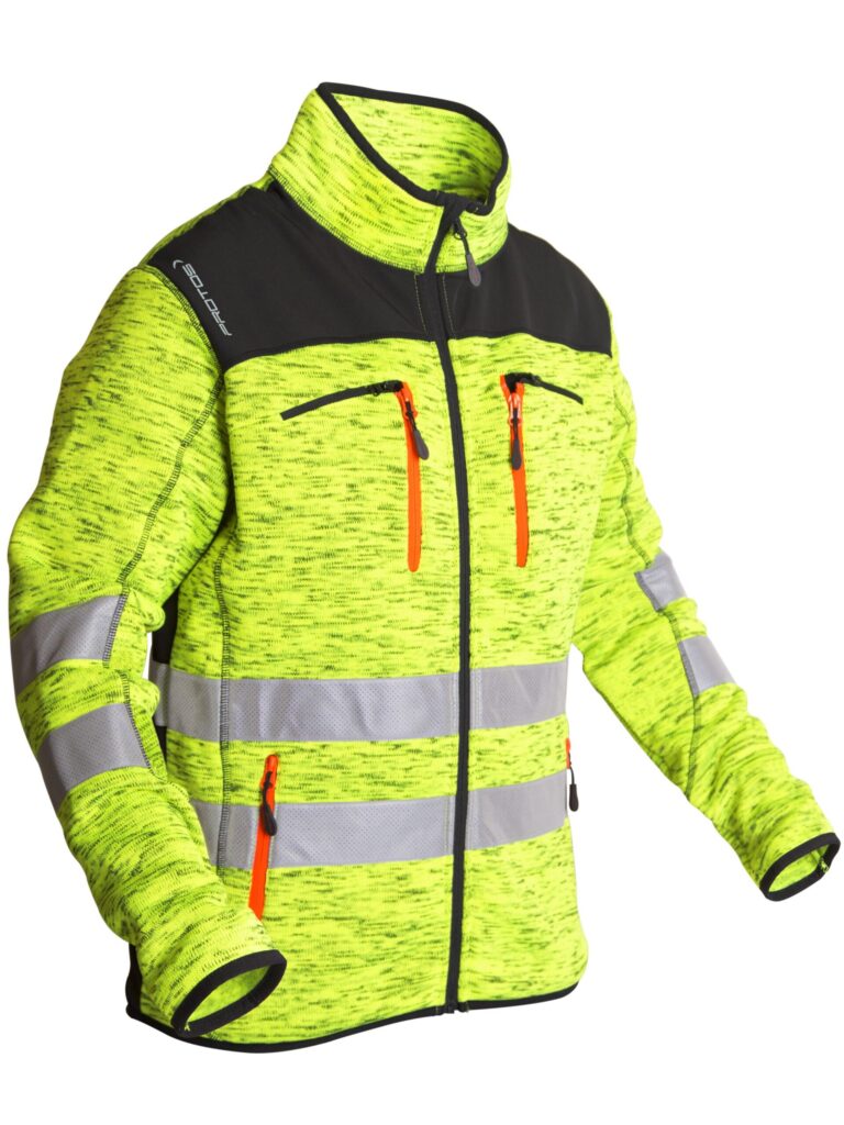 Fleece jacket Protos® Inuit Pfanner, neon yellow - reflective, size 2XL