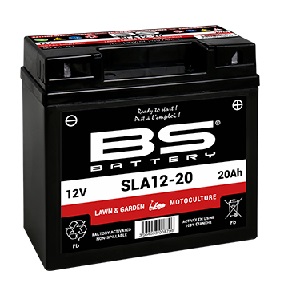 Aku 20A/H 12V 200A 18,2×7,7×16,8cm BS SLA-SLA12-20(FA) Stiga, Alpina, Castelgarden, HPG + paremal