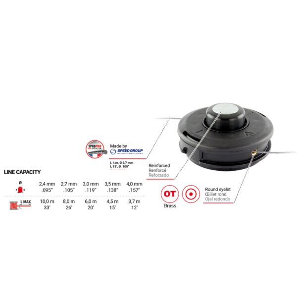 Trimmipea "Tap & Go" 10x125V Tecomec Husqvarna - Image 2