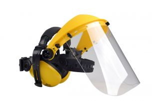 Protective visor with plexiglass and headphones Oregon