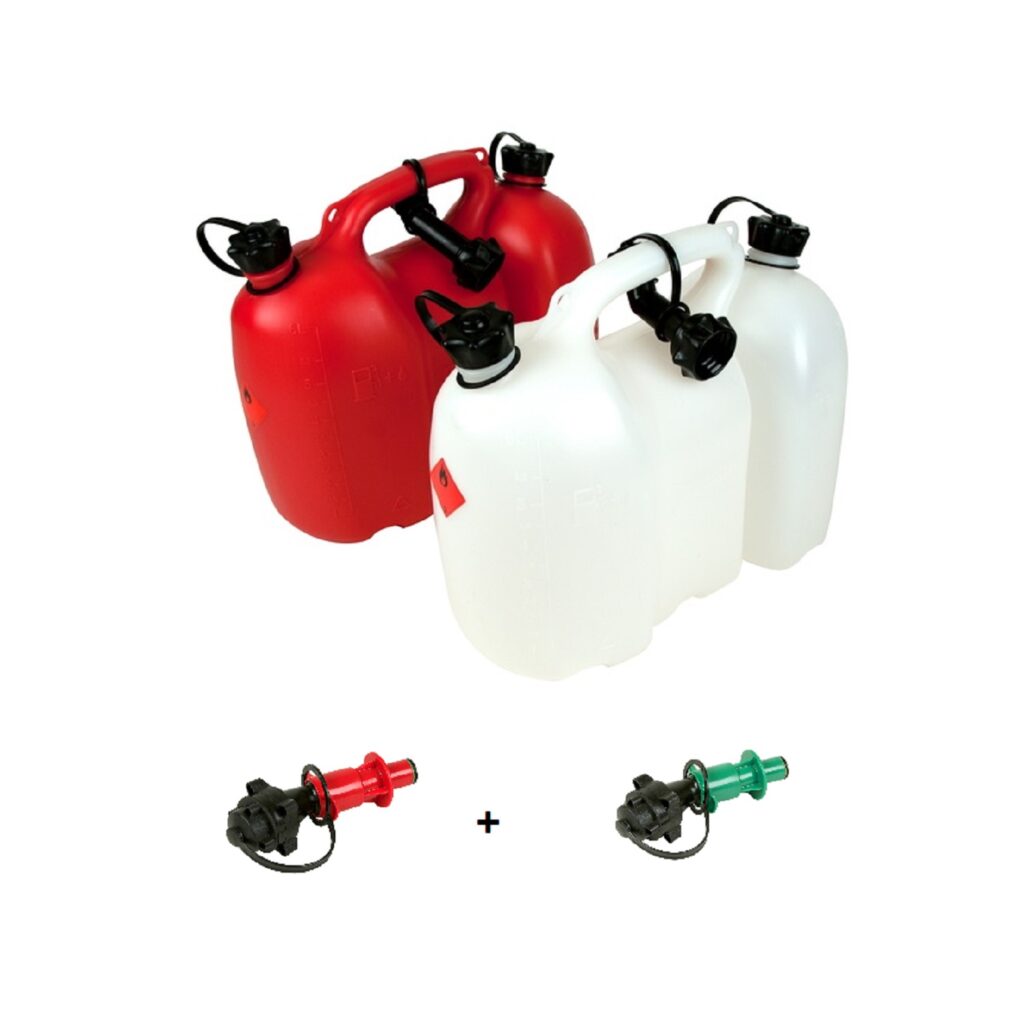 Combination canister 6L+3L Oregon Fiordland, transparent, with automatic valves