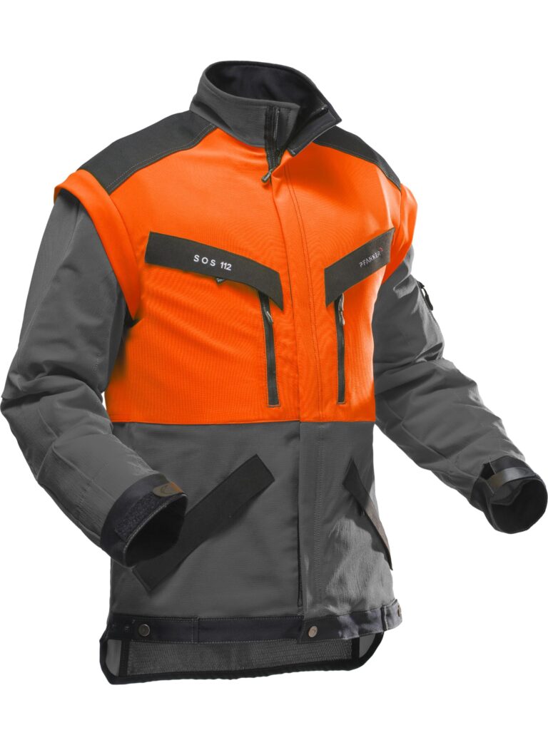 Metsamehe jakk KlimaAIR® Forest Pfanner, neoonoranz- hall, suurus XL