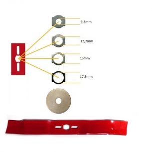 Lawn mower blade Universal 45 CM SIRGE Hi-Lift