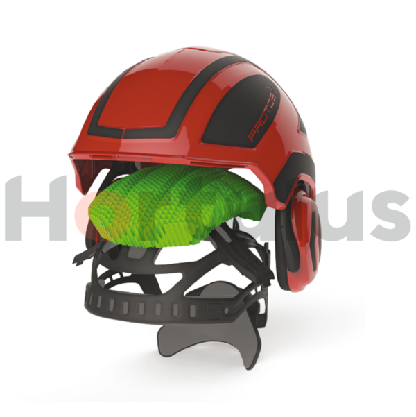 Kiiver Protos® Integral Climber Arborist, G16 visiiriga, must-neoonkollane - Image 2