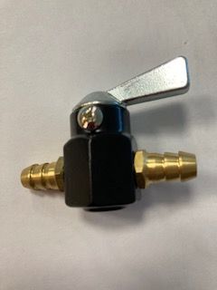 Petrol tap between the hose, metal 6mm