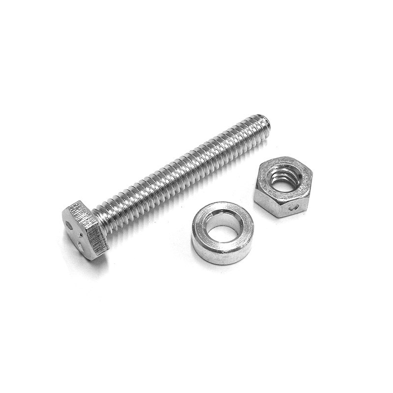 Safety bolt / safety bolt for snow blower with nut Husqvarna 6,3mmX44,5mm 301172 John Deere, Noma