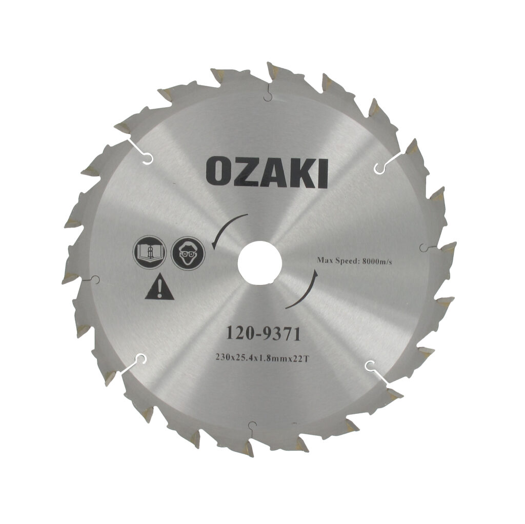 Võsalõikaja tera 230mm 25,4 mm 22H Ozaki karbiidhambaga / kõvasulam
