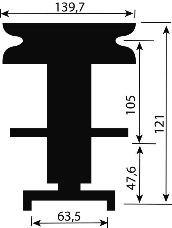 Terapukk , komplekt Husqvarna, Murray 532 10 14-77, 532 10 20-80, 532101477, 532102080 - Image 2
