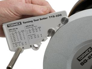 Tormek jig for ensuring the corners of lathes