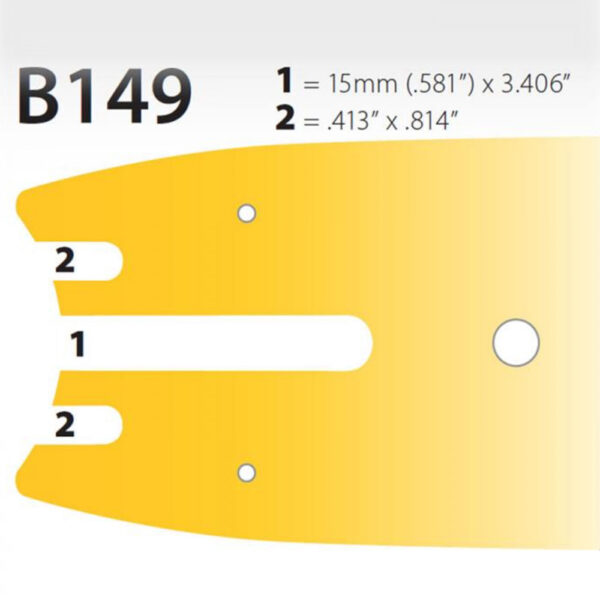 Harvesteri juhtplaat 75cm 2,0mm B tüüp JetFit Oregon - Image 2