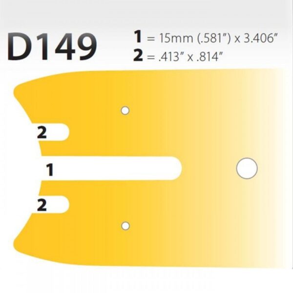 Harvesteri juhtplaat 75cm 2,0mm D tüüp JetFit Oregon - Image 2