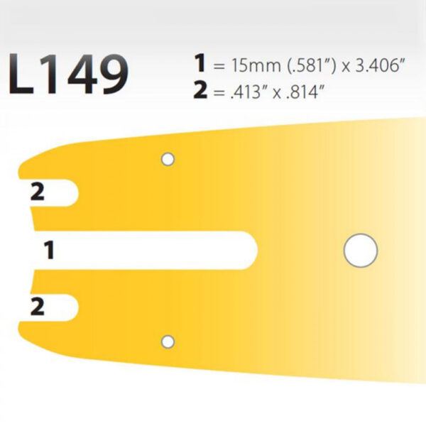 Harvesteri juhtplaat 75cm 2,0mm L tüüp JetFit Oregon - Image 2