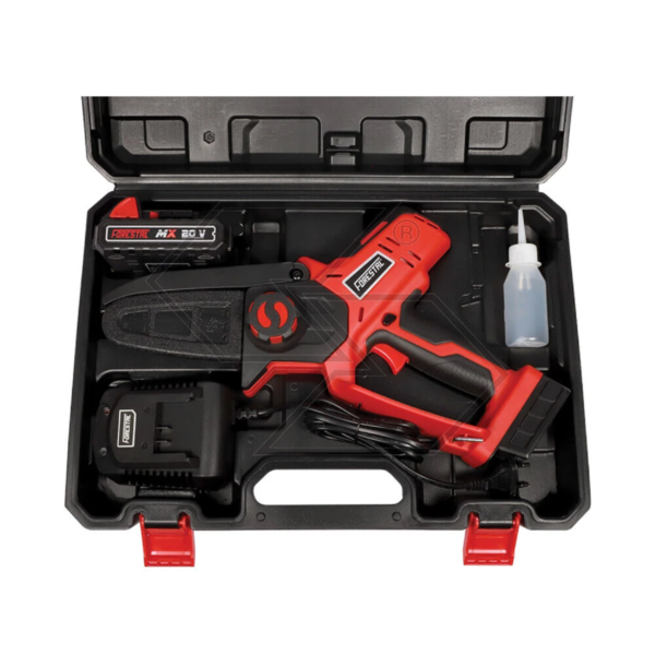 Akusaag / oksasaag / minimootorsaag Forestal FOR20V 2,0Ah, 20V, 1,6kg, 4" 10cm plaat, 1/4" 1,1 mm - Image 2