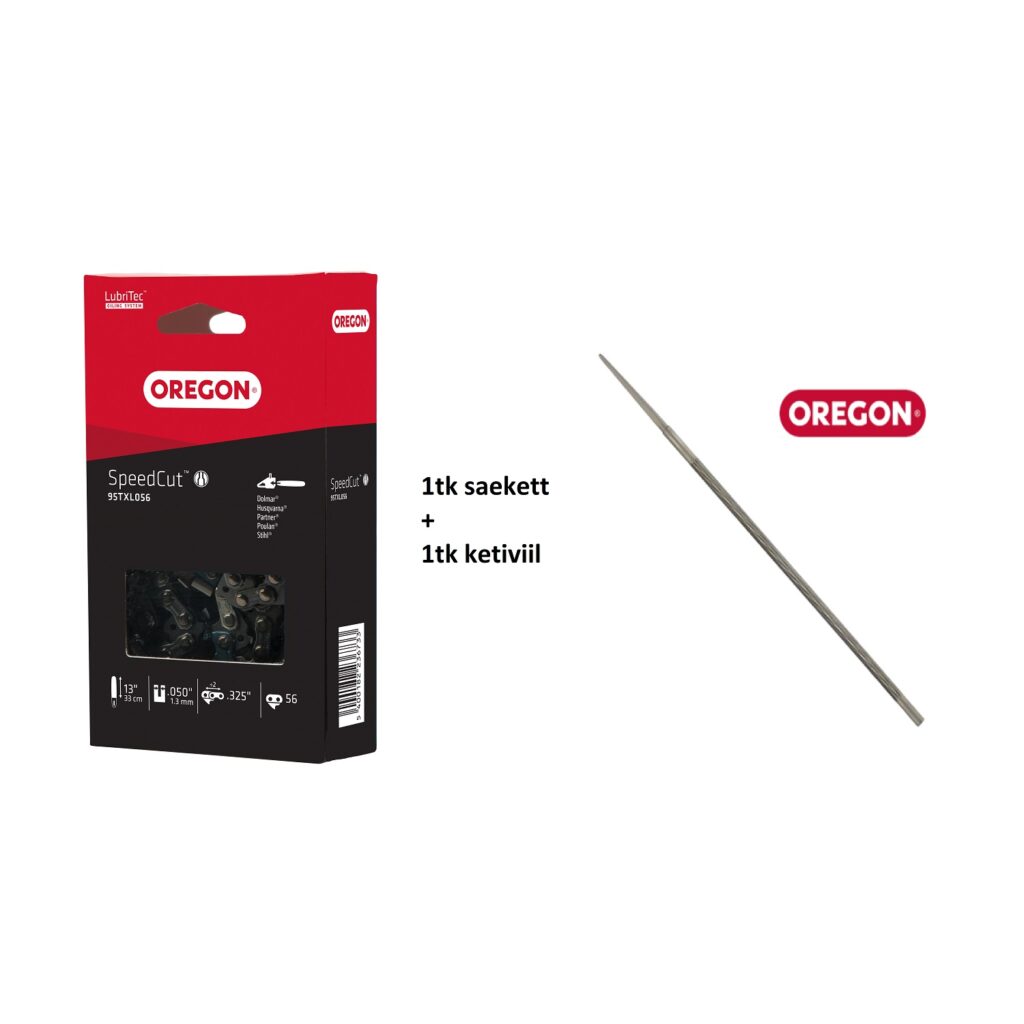 Tasuta ketiviil 4,8mm + saekett 13″ ,325″ 1,3 mm Oregon