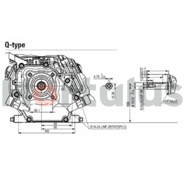 Mootor 5,5HJ 200cm³ 19,05/59mm horisontaalvõll Honda - Image 3