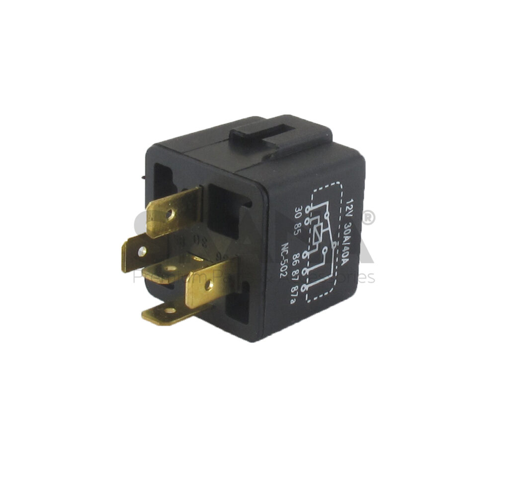 Relee Husqvarna 532 10 97-48, 539 10 29-14, 532109748, 539102914, 5 klemmi 12 V – 40/30 A
